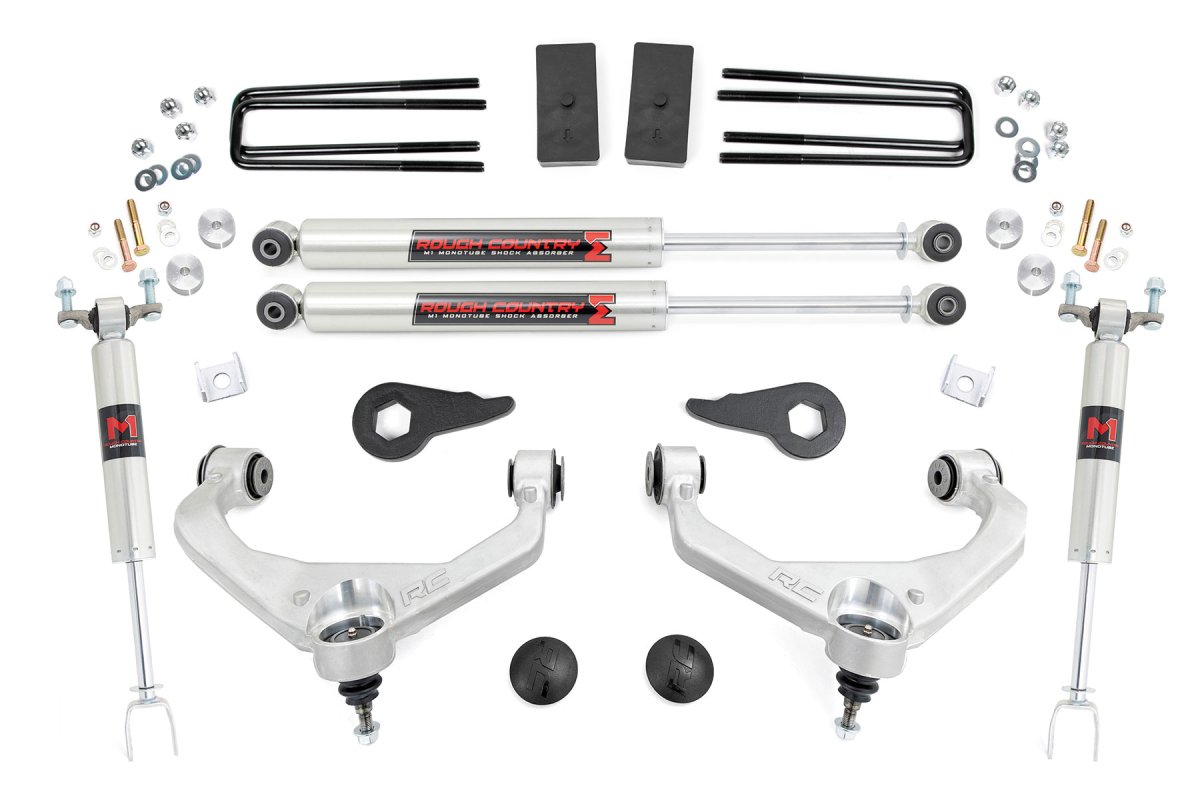 GMC Sierra 2500 HD Suspension Lift Kit - Front + Rear - Rough Country - 3.5 Inch Lift Kit | M1 - '11-'19